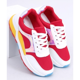 Naisten urheilukengät moniväriset 19017 Punainen monivärinen 1