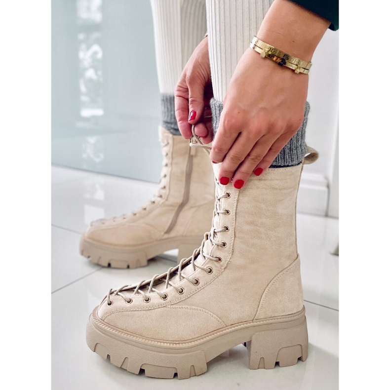 BM Wayne Beige naisten nauhakengät 1