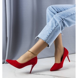 PA1 Alayah punaiset korkokengät ekologisesta mokkasta punainen 1