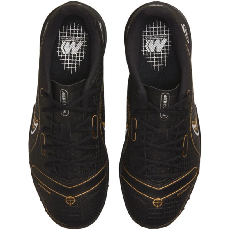 Nike Mercurial Vapor 14 Academy Tf Jr DJ2863 007 jalkapallokengät musta musta 1
