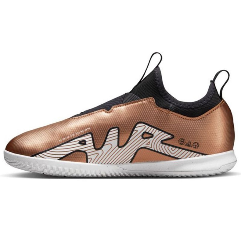 Nike Zoom Mercurial Vapor 15 Academy Qatar Ic Jr DR6049 810 jalkapallokengät ruskea kultainen 1