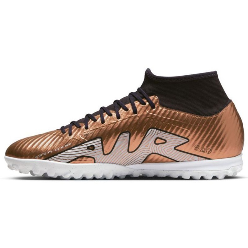 Nike Zoom Mercurial Superfly 9 Academy Qatar Tf M DR5948 810 jalkapallokengät kulta, ruskea kultainen 1