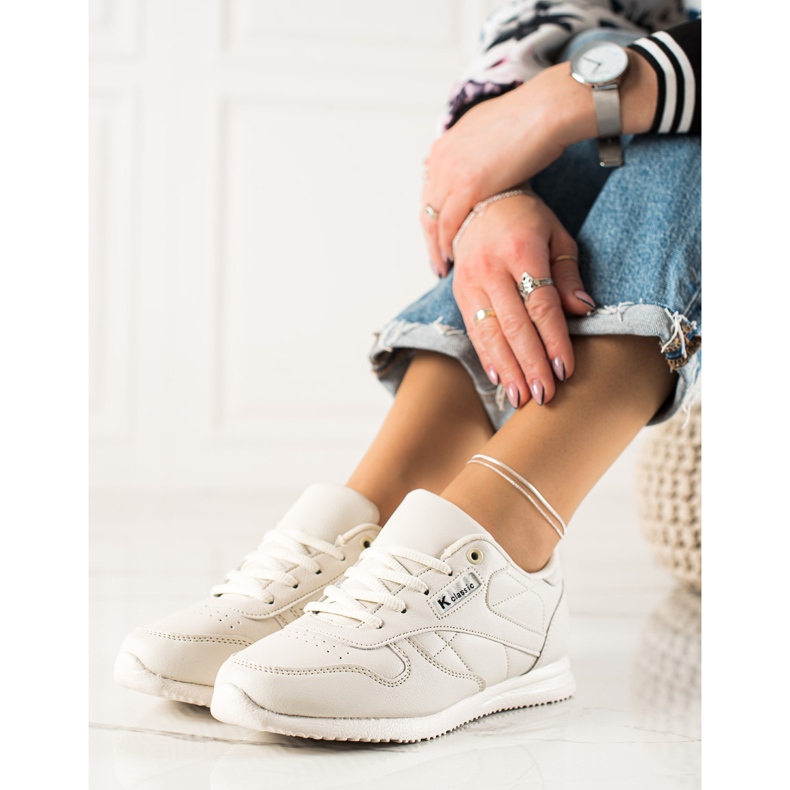 TRENDI Klassiset urheilukengät beige 1