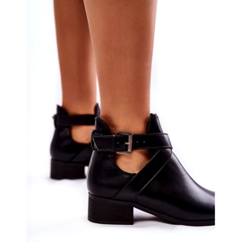 PG1 Naisten nilkkurit, joissa leikkaukset, musta mandy 3