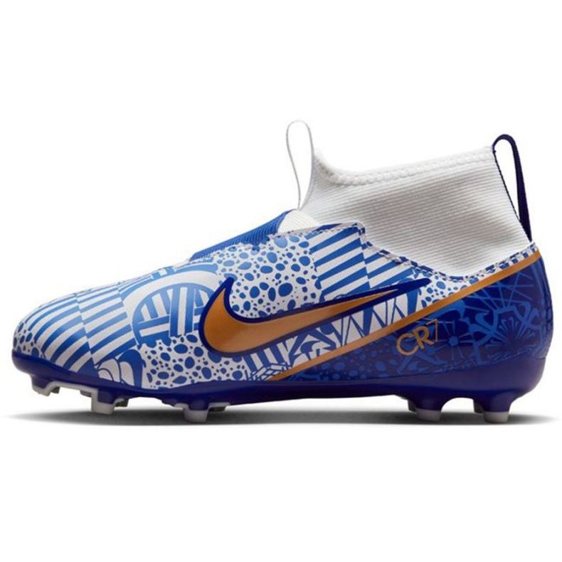 Nike Zoom Mercurial Superfly 9 Academy CR7 FG/MG Jr DQ5324 182 jalkapallokengät sininen sininen 1