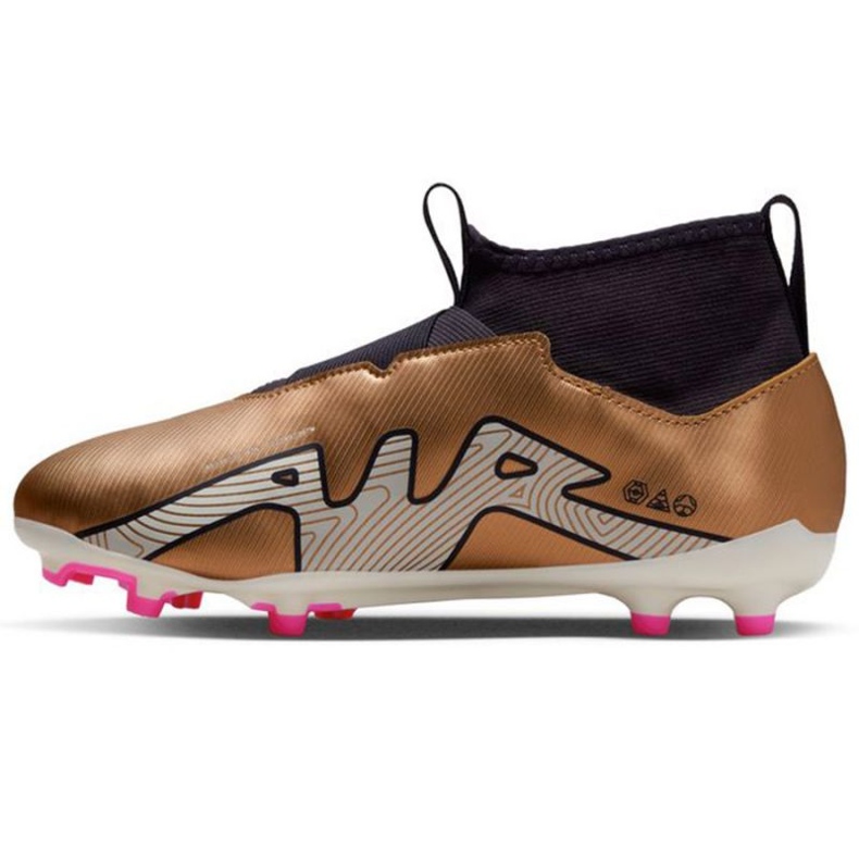 Jalkapallokengät Nike Zoom Mercurial Superfly 9 Academy Qatar FG/MG Jr DR6044 810 ruskea beigejä ja ruskeita 1