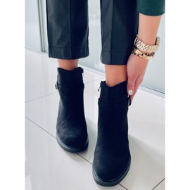 BM Aretha Mustat leveäkorkoiset saappaat 2