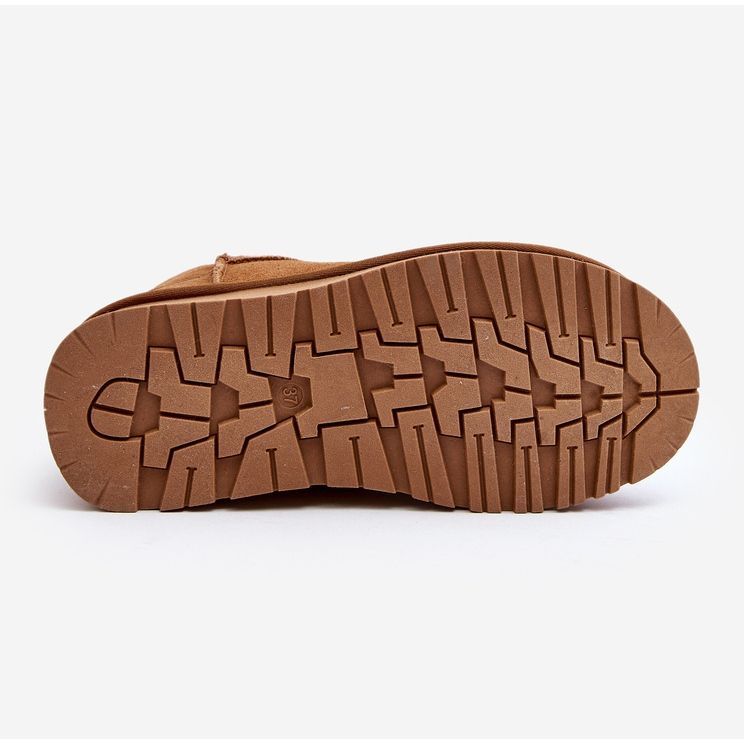 Muodikkaat mokkanahkaiset Low Snow Boots Camel Nucca ruskea 2
