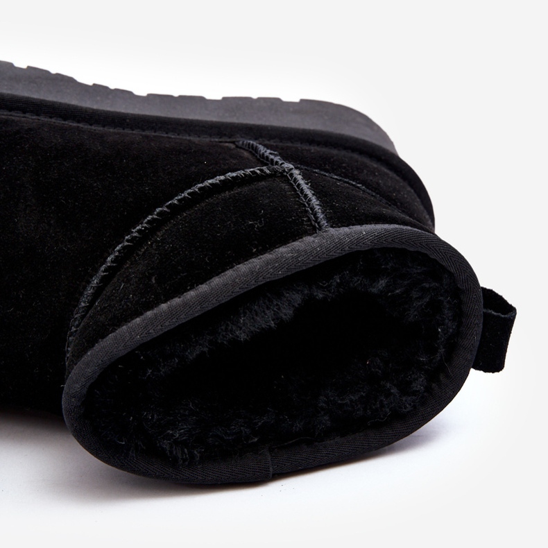 Muodikkaat mokkanahkaiset Low Snow Boots Musta Nucca 1