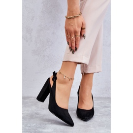 PA1 Korkeakorkoiset pumput, musta Alanza 1