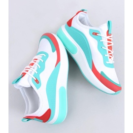 Valkoiset naisten urheilukengät YK106 WHITE / BLUE valkoinen 1