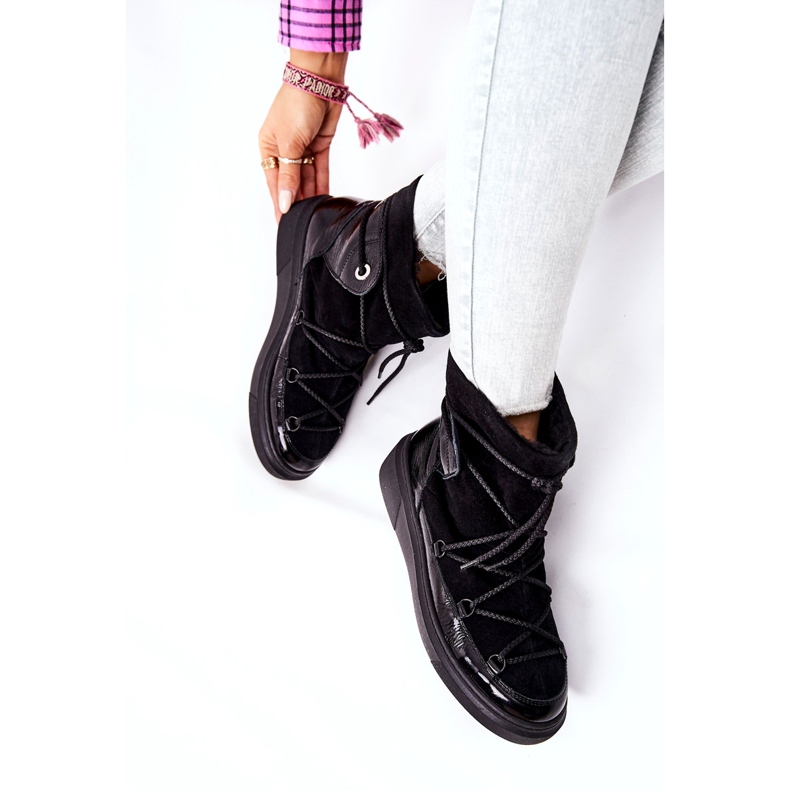 FILIPCZYK Eristetyt mokkanahkakengät musta 2