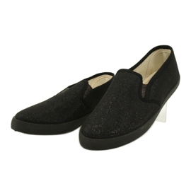 Sabatina Slip-on lenkkarit musta glitter DMC-15 2