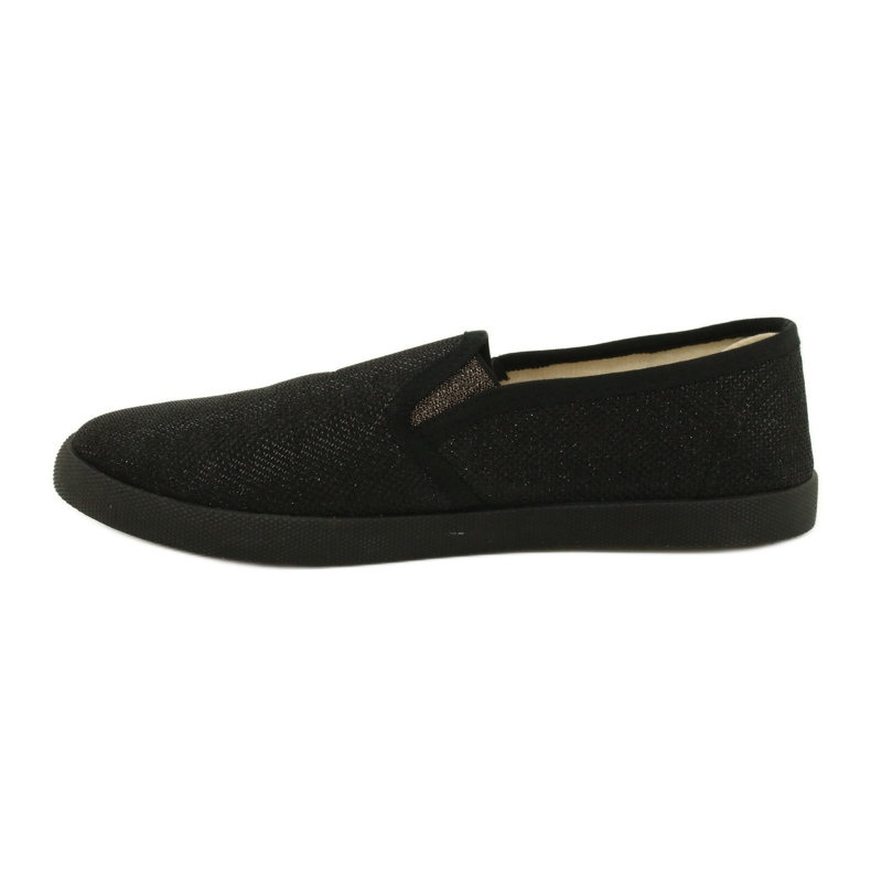 Sabatina Slip-on lenkkarit musta glitter DMC-15 1