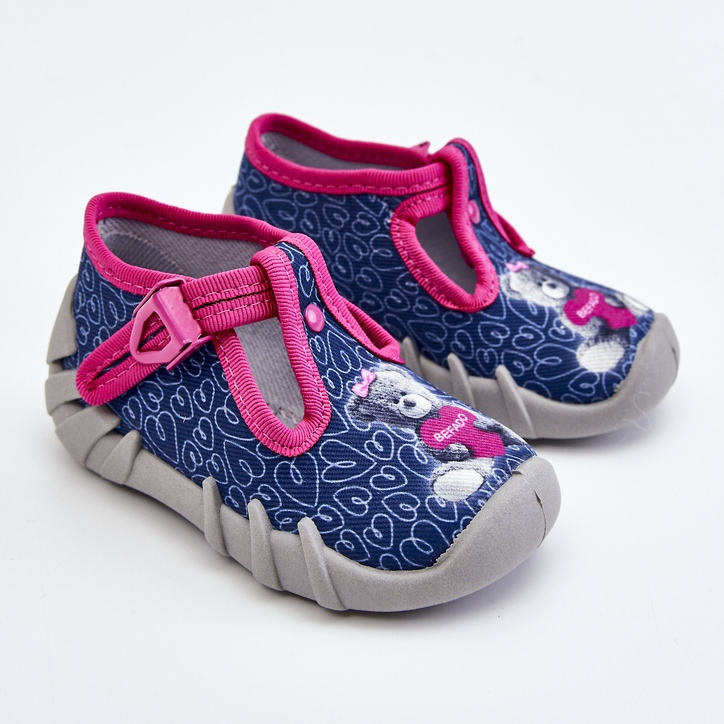 BEFADO S.A. Kengät Tossut Befado Bear 110P469 Navy-Pink tummansininen vaaleanpunainen 1