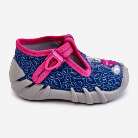BEFADO S.A. Kengät Tossut Befado Bear 110P469 Navy-Pink tummansininen vaaleanpunainen 2