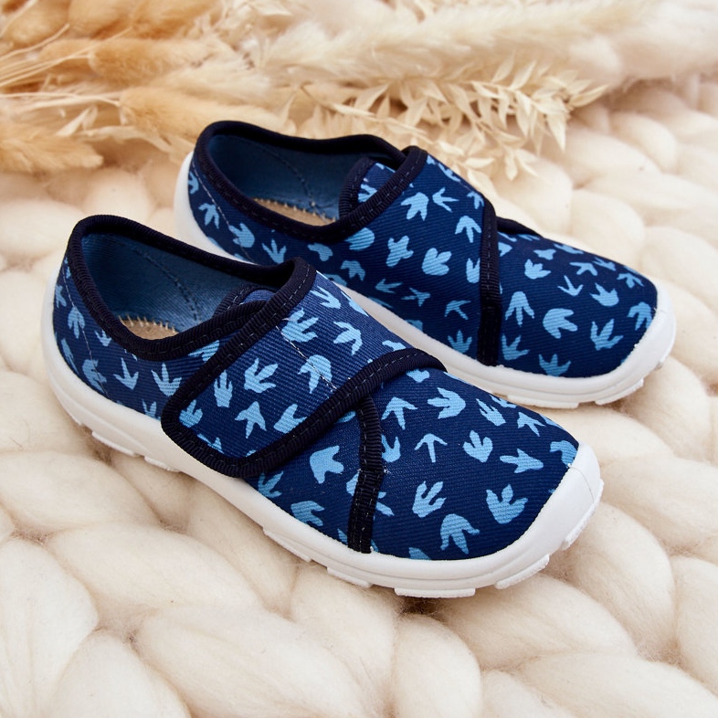 BEFADO S.A. Lasten tossut Befado Traces of a Dinosaur 974X476 Navy Blue laivastonsininen 1