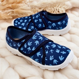 BEFADO S.A. Lasten tossut Befado Traces of a Dinosaur 974X476 Navy Blue tummansininen 2