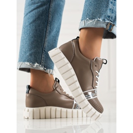 ARTIKER Ruskeat muodikkaat nahkakengät 1