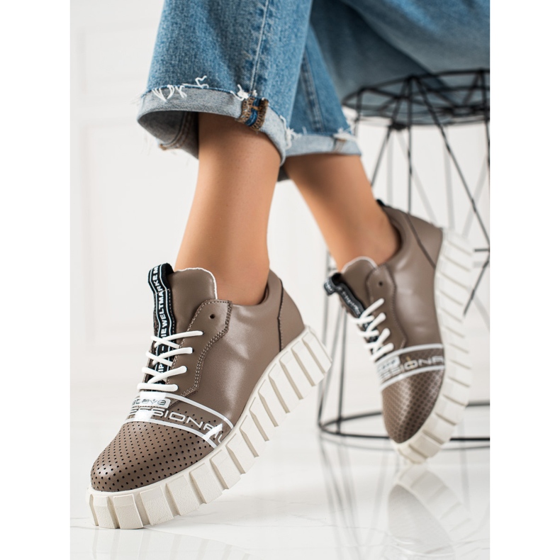 ARTIKER Ruskeat muodikkaat nahkakengät 2