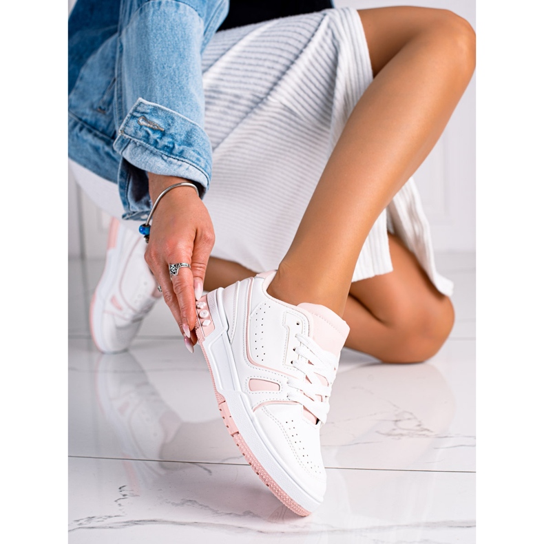 SHELOVET Muodikkaat urheilukengät valkoinen 1