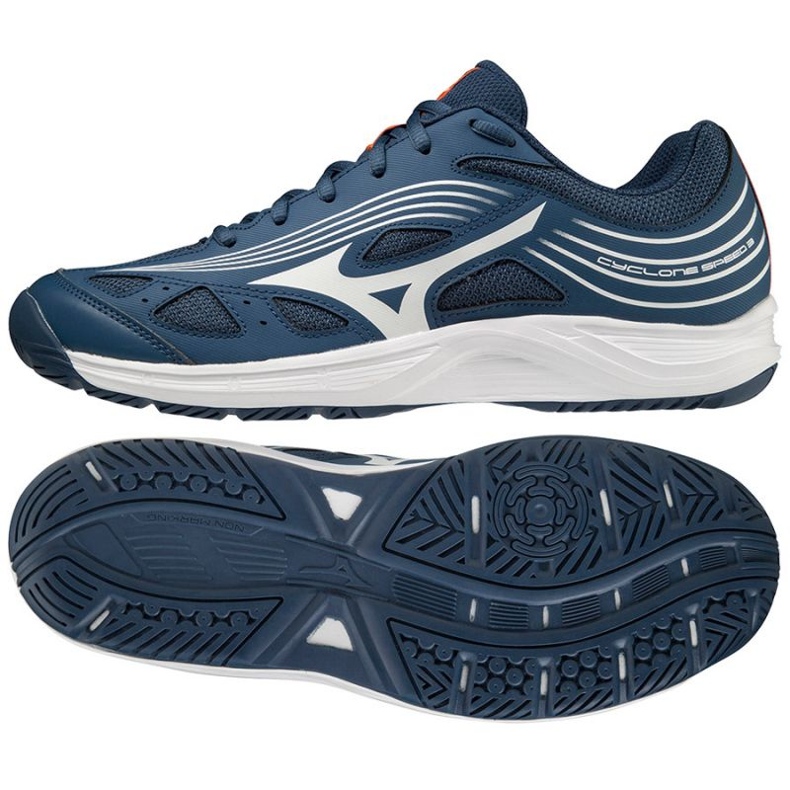 Mizuno Cyclone Speed ​​​​3 M V1GA218021 lentopallokengät sininen sininen 1