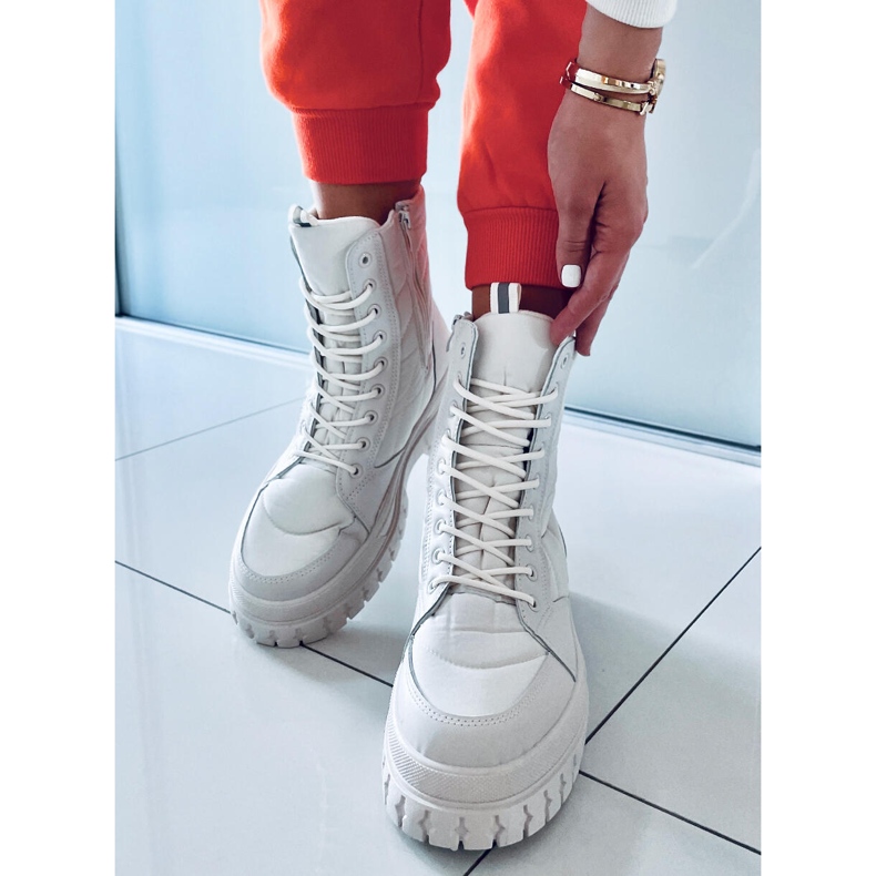 PA1 Litteät nauhasaappaat Barkin Beis beige 1