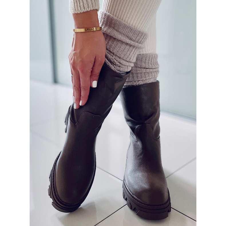 PA1 Saappaat, joissa suora päällinen Bunton Army Green ruskea khaki 2