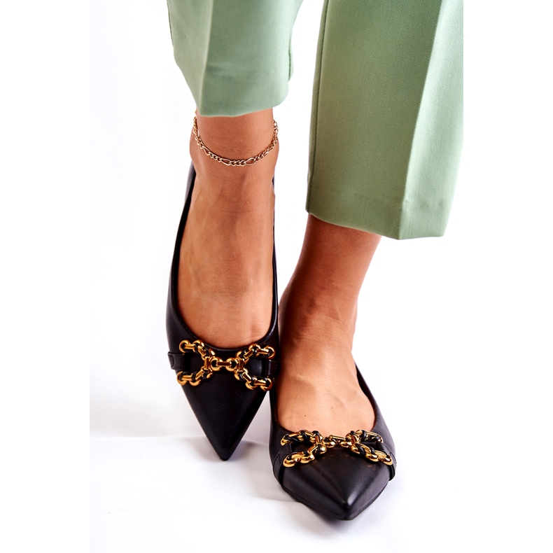 WS1 Naisten spitz-ballerinat mustalla Carlos-koristeella 5