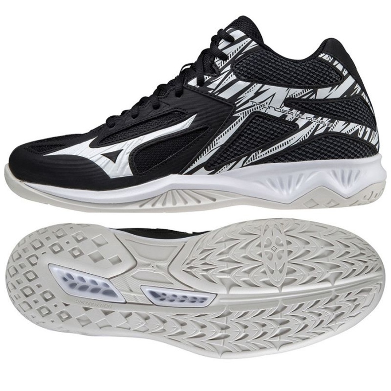Mizuno Thunder Blade 3 Mid M V1GA217502 lentopallokengät musta musta 1