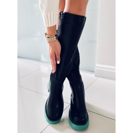 PA1 Woods BLACK/BLUE saappaat värillisillä pohjalla musta sininen 1