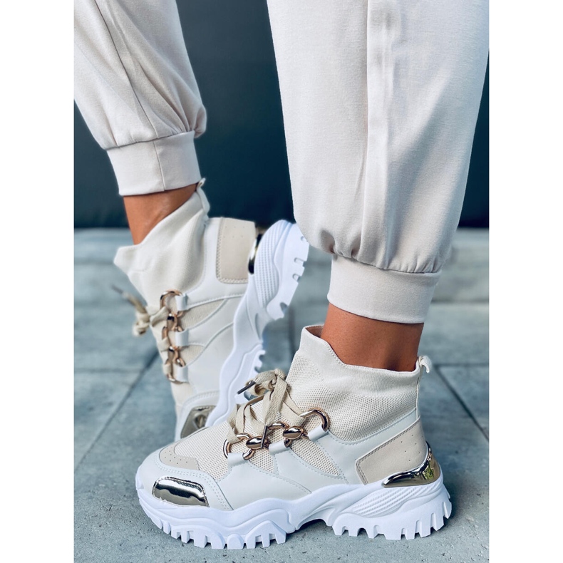 PA1 Tergo Beige korkeat lenkkarit valkoinen 1