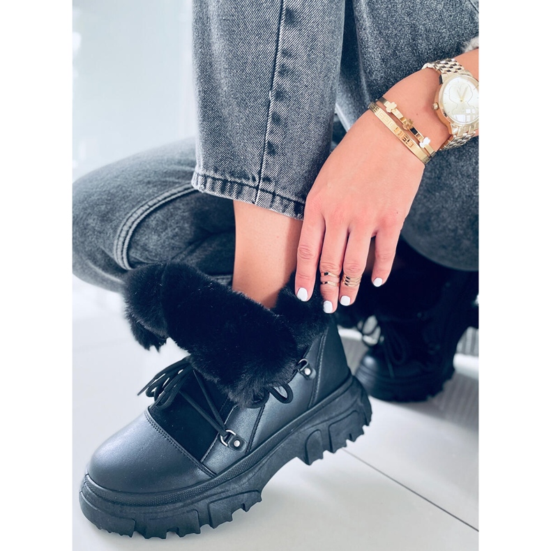 PA1 Jarl Black naisten lumisaappaat musta 1