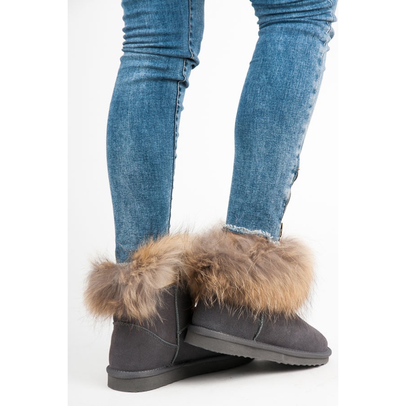 Coco Perla Nahkainen Mukluki harmaa 2