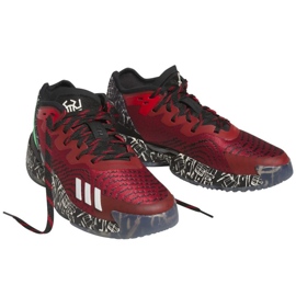 Adidas DONIssue 4 IF2162 koripallokengät punainen klaretti 1