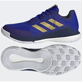 Lentopallokengät Adidas CrazyFlight Mid M HQ3488 sininen sininen 1