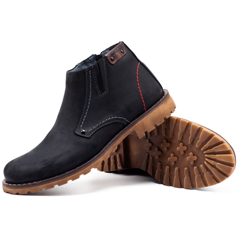 Olivier Miesten saappaat 815 Musta nahkakengät 2