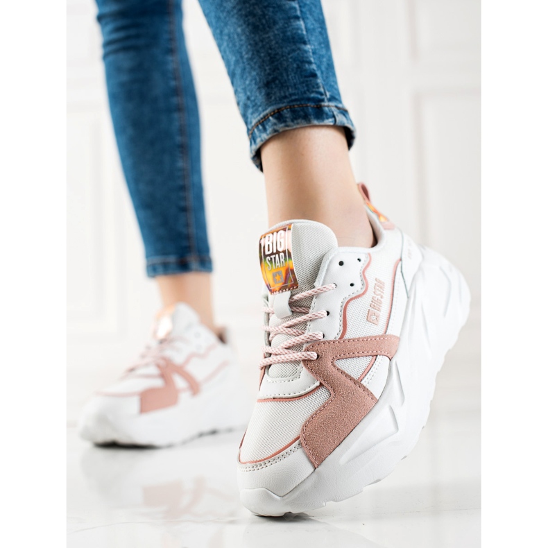 Naisten tennarit Big Star JJ274602 valkoinen 1