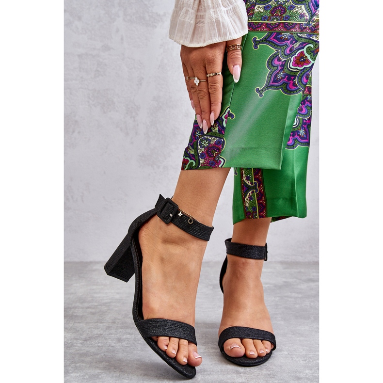 Kiiltävät korkokengät Musta Maxim 2