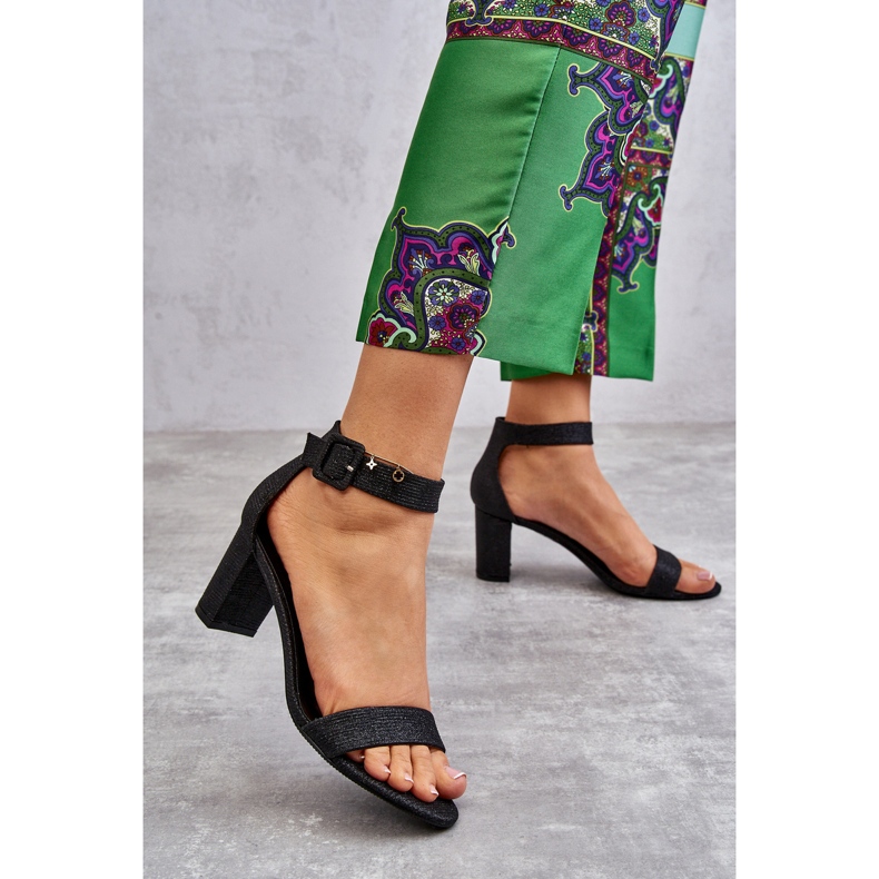 Kiiltävät korkokengät Musta Maxim 1