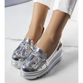 BM Cleo hopeiset kiilakengät hopea 1