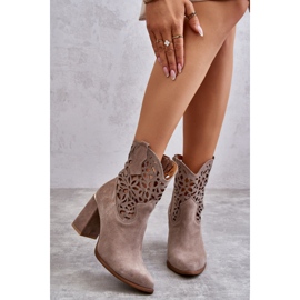 Lewski Shoes Suede Openwork Nilkkurit Leewski Shoes 3264 Vaaleanruskea 1