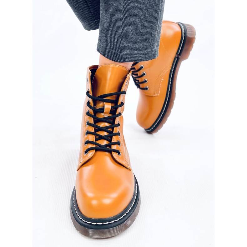 Carol Yellow bovver-saappaat ruskea 1