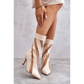 PS2 Muodikkaat naisten korkokengät beige Deyna 1