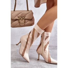 PS2 Muodikkaat naisten korkokengät beige Deyna 2