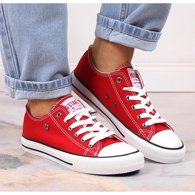 Punaiset puolilenkkarit Big Star T274020 punainen 1