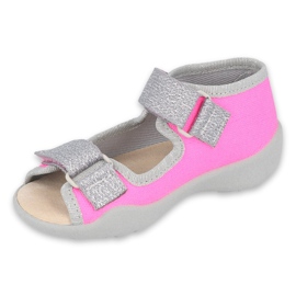 Befado lasten kengät 342P032 vaaleanpunainen hopea harmaa 1