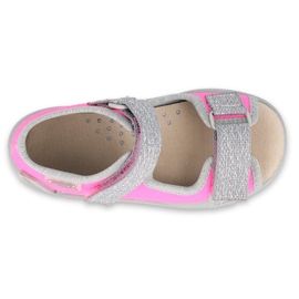 Befado lasten kengät 342P032 vaaleanpunainen hopea harmaa 3
