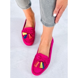 BM Tamla Fuchsia Fringed Loafers vaaleanpunainen 2