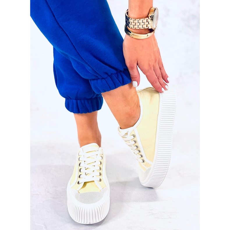 BM Dors Yellow naisten alustalenkkarit keltainen 2